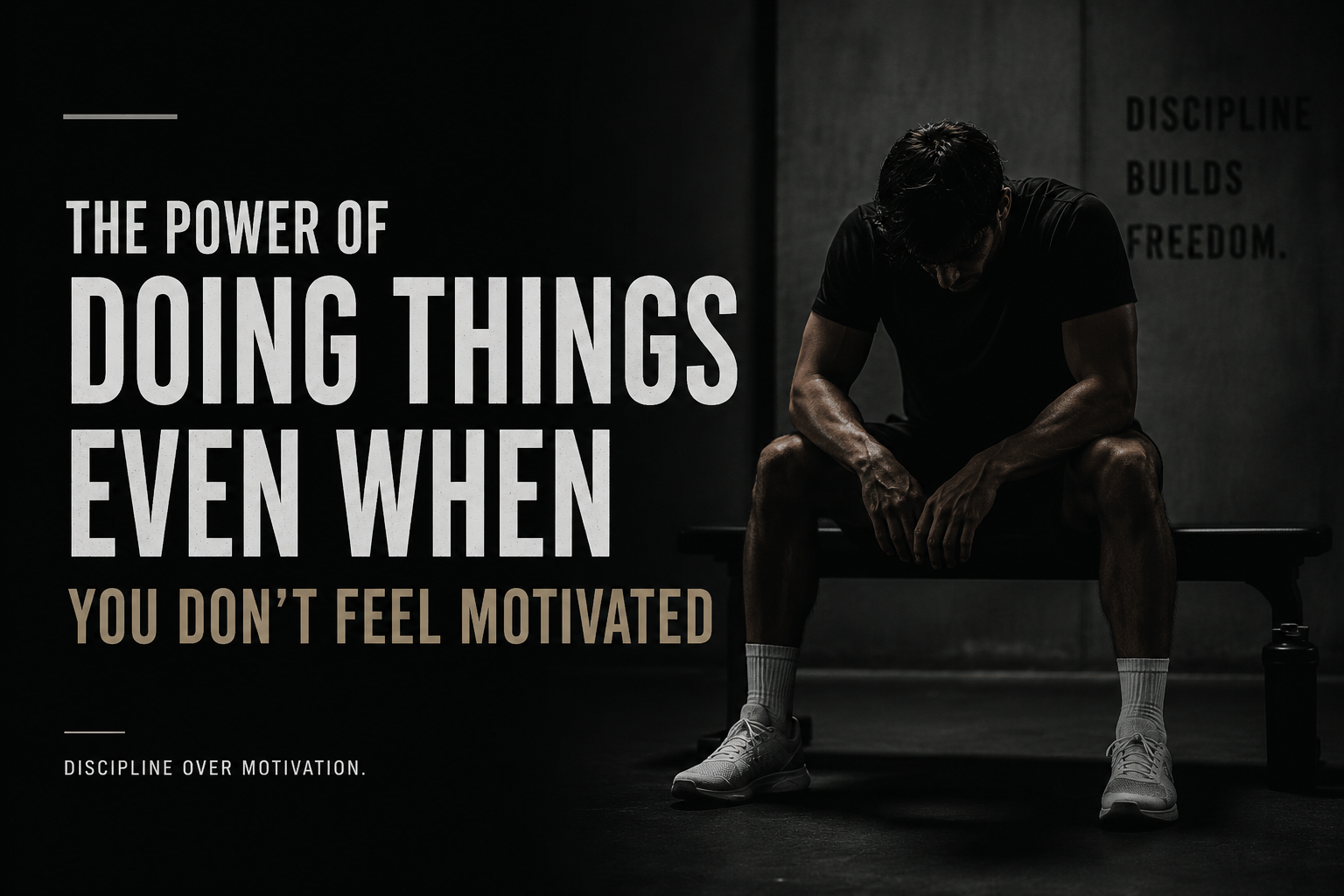 The Power of Doing Things Even When You Don’t Feel Motivated